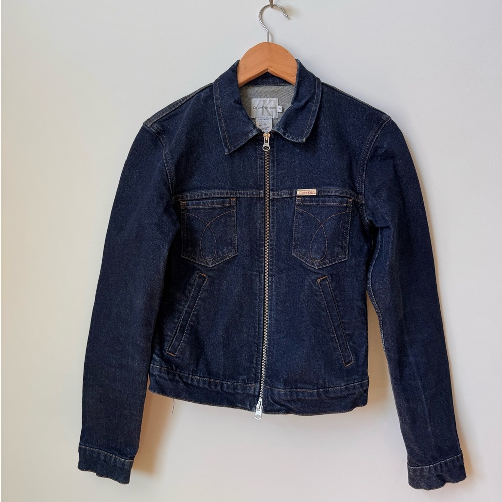 Calvin Klein Jeans Classic Dark Wash Denim Jacket